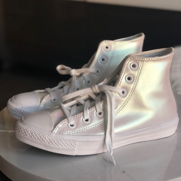 Converse Shoes - Iridescent high top Converse